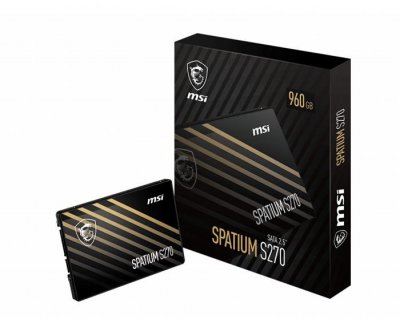 MSI SSD Interne Spatium S270 S78-440N070-P83 240Go 2.5 500Mo/s SATA Noir