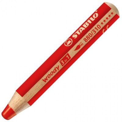 STABILO  Crayon Aux Talents Multiples Woody 3 In 1, Rond,