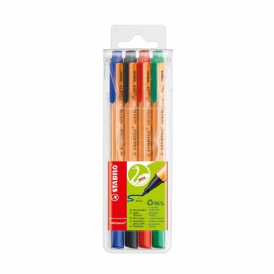STABILO  Green Pochette De 4 Stylos-Feutres 0,8 Mm 216826