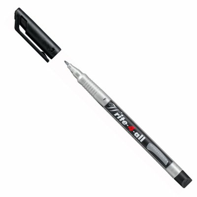 STABILO  Lot de 2 Stylos Feutre Permanent Write-4-all Pte Fine 0,7 mm Noir