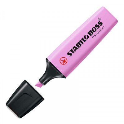 STABILO  Pastel surligneur pointe biseaut&eacute;e - Mauve givr&eacute; - Lot de 12