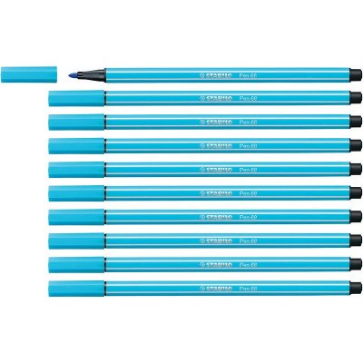 STABILO  Pen 68&nbsp;&ndash;&nbsp;feutre bleue, encre &agrave; l&rsquo;eau