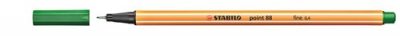 STABILO  Point 88 stylo-feutre pointe fine (0,4 mm) - Vert - Lot de 17