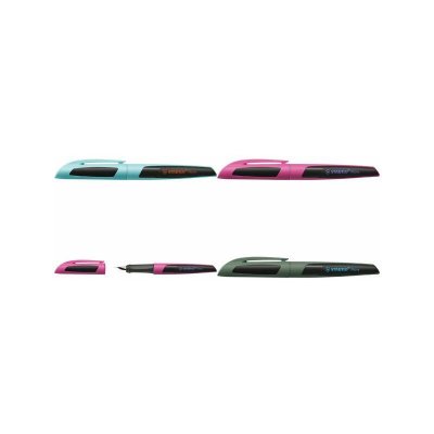 STABILO  Stylo &agrave; plume Flow SPORTY M, noir/vert olive - Lot de 2