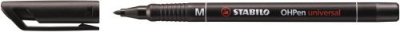 STABILO  Stylo Feutre Ohpen Universal Permanent M 1 Mm Noir