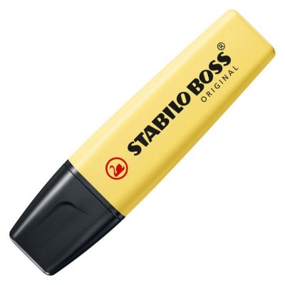 STABILO  Surligneur Pastel Boss Jaune. Pointe Biseaut&eacute;e