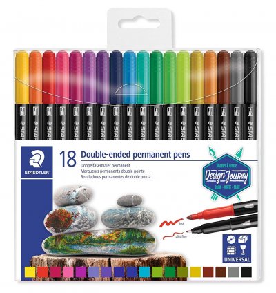 STAEDTLER  3187 Lot de 18 marqueurs
