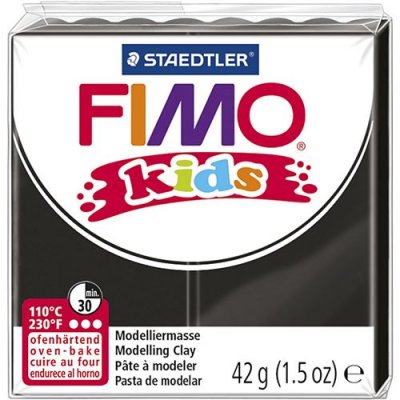 STAEDTLER  - Fimo kids - Pain P&acirc;te &agrave;&nbsp; Modeler 42 g Noir