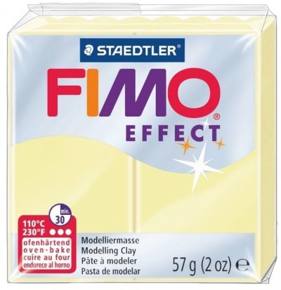 STAEDTLER  Fimo p&acirc;te &agrave; modeler &agrave; effet effet 57 grammes vanille pastel