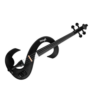 STAGG  EVN 4/4 MBK Violon &eacute;lectrique Noir m&eacute;tallique