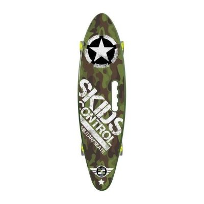 STAMP  Skateboard 24 x 7 avec poign&eacute;e Skids Control Military
