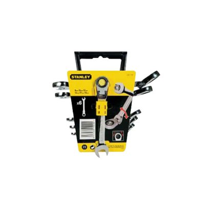 STANLEY  6 cl&eacute;s mixtes &agrave; cliquet &agrave; t&ecirc;te indexable