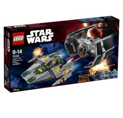 Star Wars 75150 Le TIE Advanced de Dark Vador contre l'A-Wing Starfighter