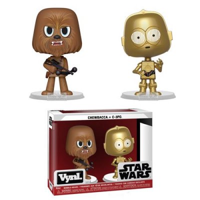 FUNK Star Wars - Pack 2 figurines Vinyl Chewbacca & C-3PO 10 cm 