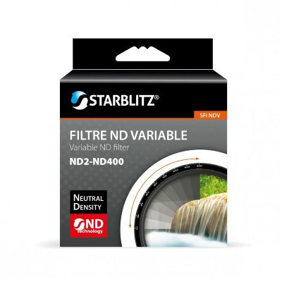 STARBLITZ  Filtre densit&acute; neutre variable ND2-ND400 72mm