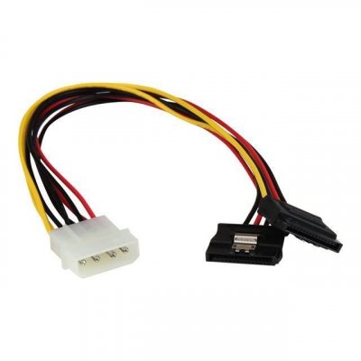 STARTECH.COM Startech 12&acute;&acute; Lp4 To 2x Latching Sata Y Cab Noir