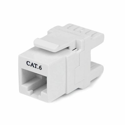 STARTECH.COM Startech 180&deg; Cat 6 Keystone Wall Jack Blanc