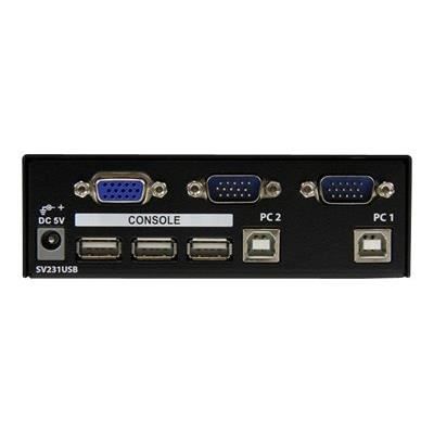 STARTECH  2 Port Usb Kvm Switch Kit With Cables Noir