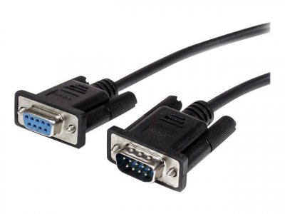 STARTECH  3m Straight Through Serial Cable M/f Noir