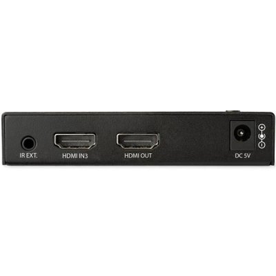 STARTECH.COM Startech 4 port hdmi video switch 3xhdmi 1x displayport 4k 60hz noir