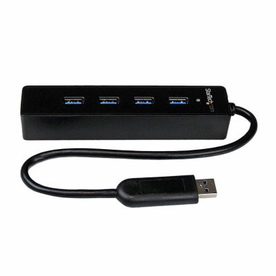 STARTECH  4 Port Superspeed Portable Usb 3.0 Hub Noir