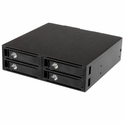 STARTECH.COM Startech 5 25 A 4x 2 5 Sata Mobile Rack Noir