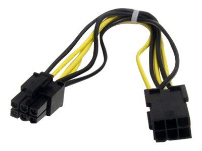 STARTECH.COM Startech 8in 6 Pin Pcie Power Extension Cable Noir