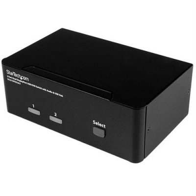 STARTECH.COM  2-Port DisplayPort Dual-Monitor KVM Switch - 4K 60Hz