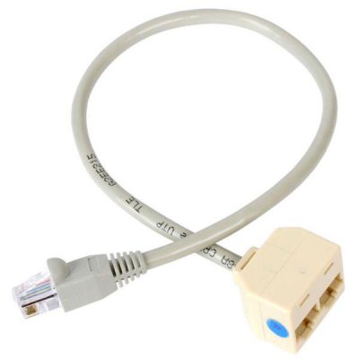 STARTECH .com C&acirc;ble r&eacute;partiteur, adaptateur Ethernet 1x RJ45 (m&acirc;le) 2x RJ45 (femelle)