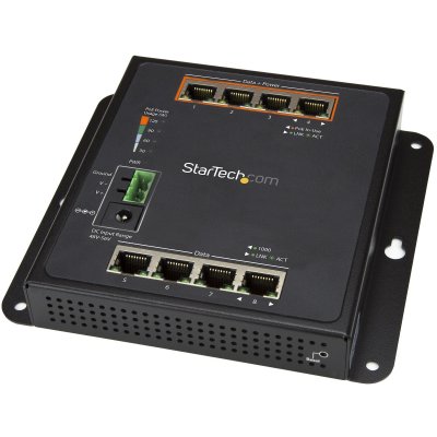 STARTECH.COM  Switch Gigabit Ethernet g&eacute;r&eacute; &agrave; 8 ports (4 PoE+) - Fixation murale et acc&egrave;s en fa&ccedil;ade