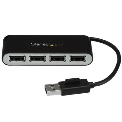 STARTECH.COM Startech Hub Usb 2.0 4 Port-portable With Cable Noir