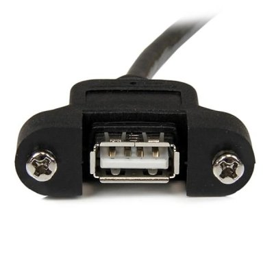 STARTECH.COM Startech Panel Mount Usb Cable A To A 30 Cm Noir