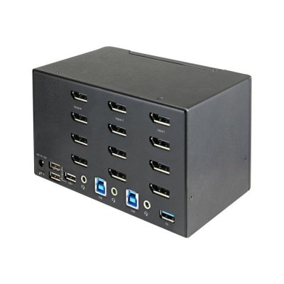 STARTECH.COM Startech Sv231qdpu34k Displayport Kvm Switch Noir
