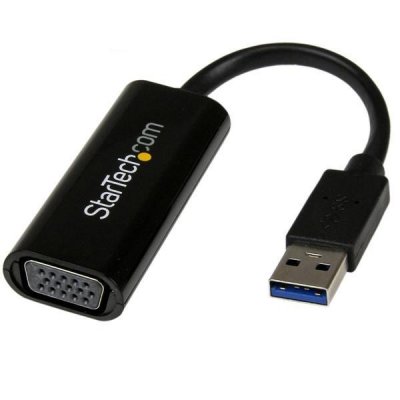 STARTECH.COM Startech Usb To Vga Adapter-slim-1920x1200 Noir
