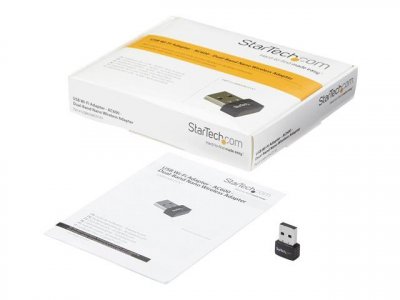 STARTECH.COM Startech Wifi Adapter Usb Dual Band Nano Noir
