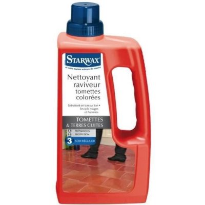 STARWAX  - Nettoyant raviveur color&eacute; pour tomettes et terres cuites 1L