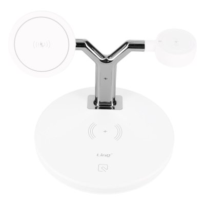 LINQ Station de charge 3 en 1 iPhone 15W, AirPods, Apple Watch  Blanc