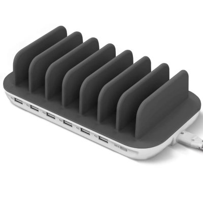 4SMARTS Station de charge Multi-appareils 6x Ports USB 1x Port USB-C Blanc