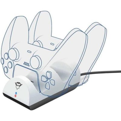TRUST Station de charge pour manette PS5 -  - Dock Duo GXT 254