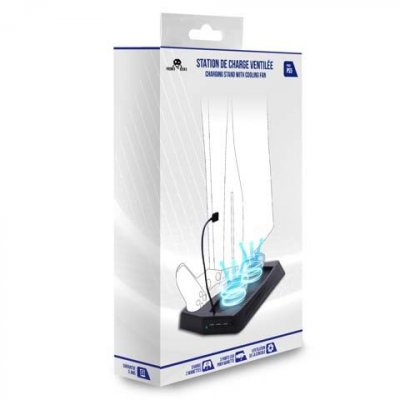 TRADE INVADERS Station de charge pour manette ps5 + ventilateur refroidisseur console