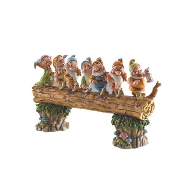 DISNEY Statuette - Blanche-Neige -  Traditions Sept Nains sur le Tronc 