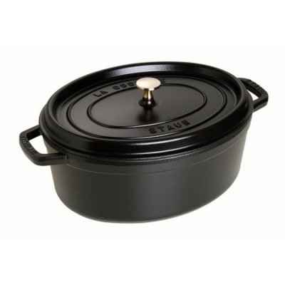 STAUB  fonte - 1101525 - cocotte - ovale - noir mat - 15 cm