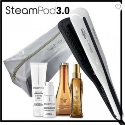 LOREAL Steampod 3 + mythic oil + produits &eacute;pais