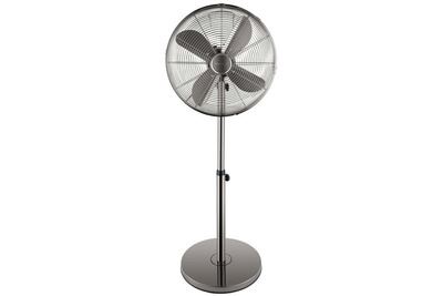 STEBA   Ventilateur sur pied 50 W Argent&eacute;