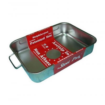 STEEL PAN  Plat &agrave; four haut 40 x 28 cm