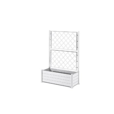 STEFANPLAST  FIORIERA Italia Rectangulaire C/SPALLIERA Couleur Blanc 100 x 43 x 142 H
