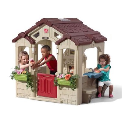 STEP 2 Step2 cour de r&eacute;cr&eacute;ation Charming Cottage 127,5x149x149x147,5 cm