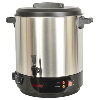 ROBBY St&eacute;rilisateur de bocaux &eacute;lectrique cuve inox avec robinet et minuteur 31l 2100w - steri pro inox xl