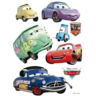AG ART Stickers g&eacute;ant Doc Hudson & voiture Cars Disney
