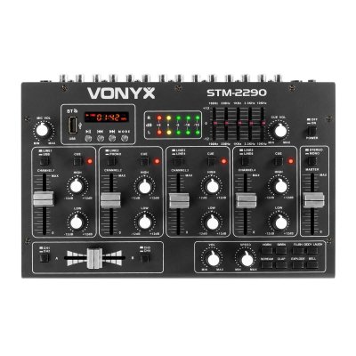 VONYX STM-2290 Table de mixage 6 canaux Bluetooth USB SD MP3 FX